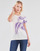 Textil Ženy Trička s krátkým rukávem Guess SS CN IRIS TEE Bílá / Modrá