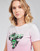 Textil Ženy Trička s krátkým rukávem Guess SS CN PALMS TEE Růžová