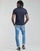 Textil Muži Trička s krátkým rukávem Guess GUESS CLUB CN SS TEE Tmavě modrá