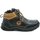 Boty Chlapecké Kotníkové boty American Club ES46-19 černé zimní dětské boty Černá