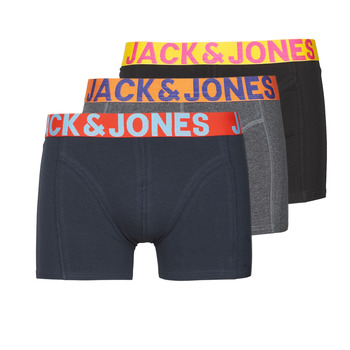 Spodní prádlo Muži Boxerky Jack & Jones JACCRAZY X3 Černá / Modrá / Šedá