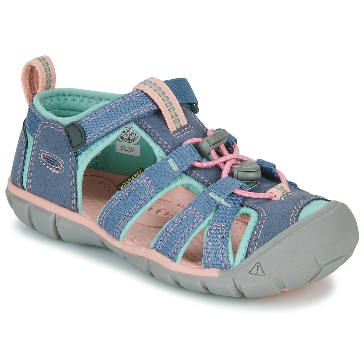 Boty Dívčí Sportovní sandály Keen SEACAMP II CNX Modrá / Růžová