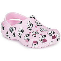 Boty Dívčí Pantofle Crocs CLASSIC PANDA PRINT CLOG K Růžová / Panda