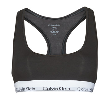 Spodní prádlo Ženy Sportovní podprsenky Calvin Klein Jeans MODERN COTTON UNLINED BRALETTE Černá