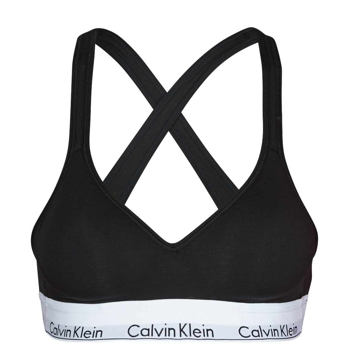 Spodní prádlo Ženy Sportovní podprsenky Calvin Klein Jeans MODERN COTTON BRALETTE LIFT Černá