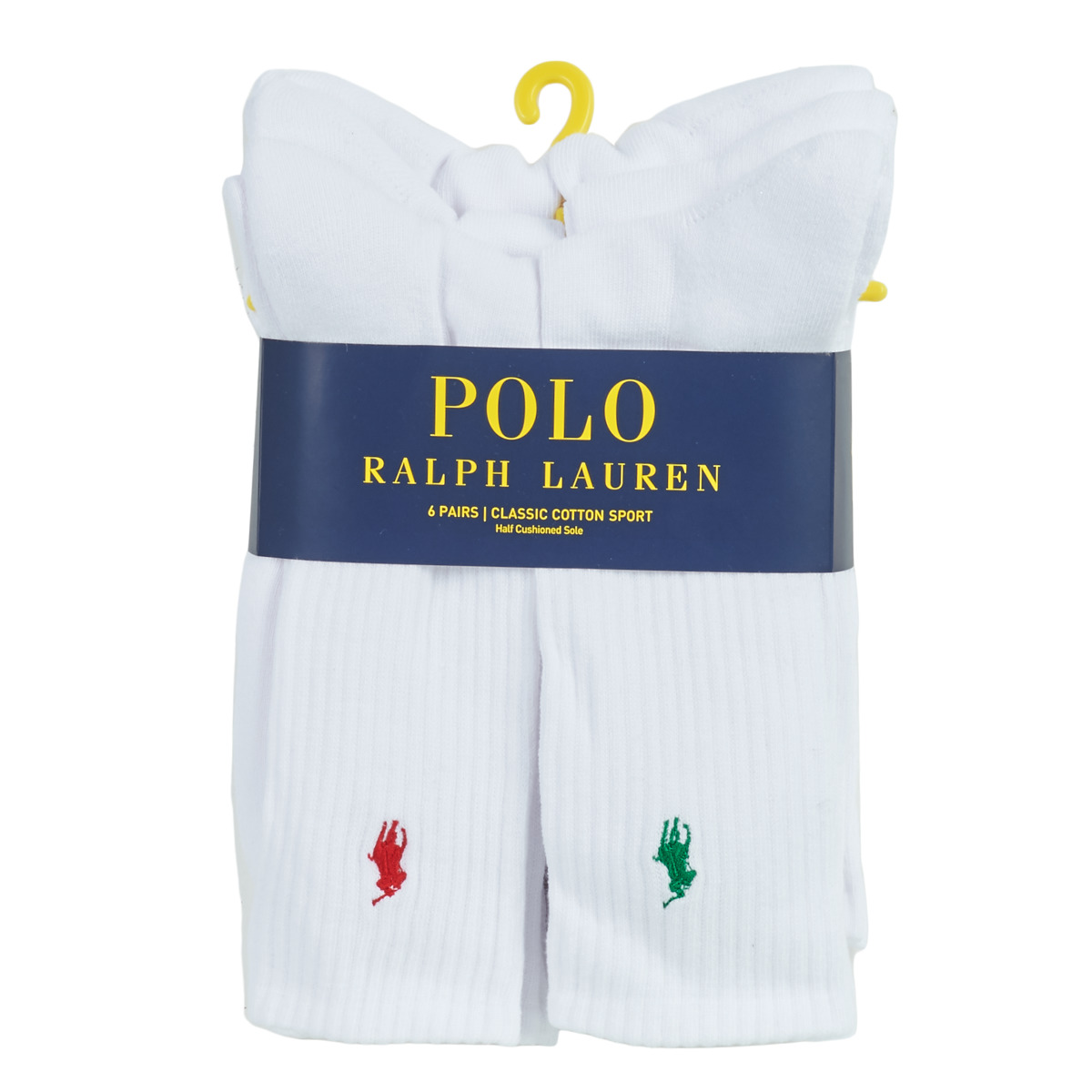 Doplňky  Sportovní ponožky  Polo Ralph Lauren ASX110 6 PACK COTTON Bílá
