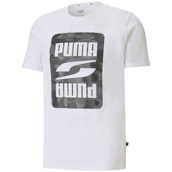 Textil Muži Trička s krátkým rukávem Puma Rebel Camo Graphic Tee Bílá