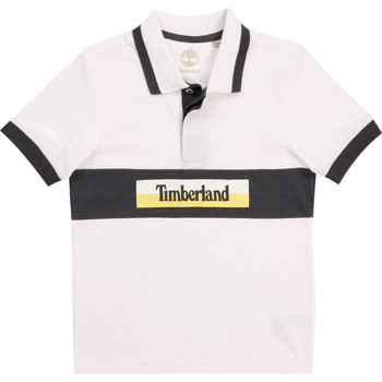 Textil Chlapecké Polo s krátkými rukávy Timberland DOTTO Bílá