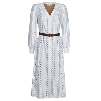 Textil Ženy Společenské šaty MICHAEL Michael Kors ROPE STRIPES HEMP DS Bílá