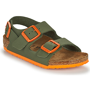 Boty Chlapecké Sandály Birkenstock MILANO Khaki / Oranžová
