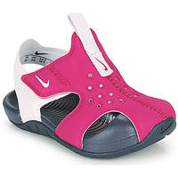 Boty Dívčí pantofle Nike SUNRAY PROTECT 2 TD Fialová