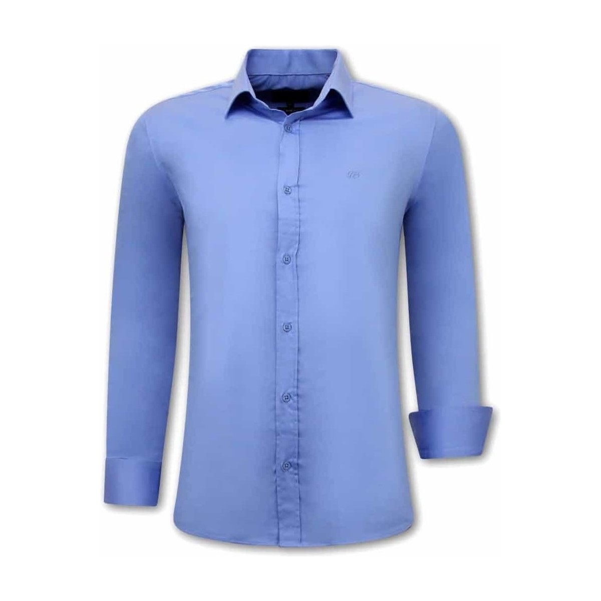 Textil Muži Košile s dlouhymi rukávy Tony Backer 115179529 Modrá