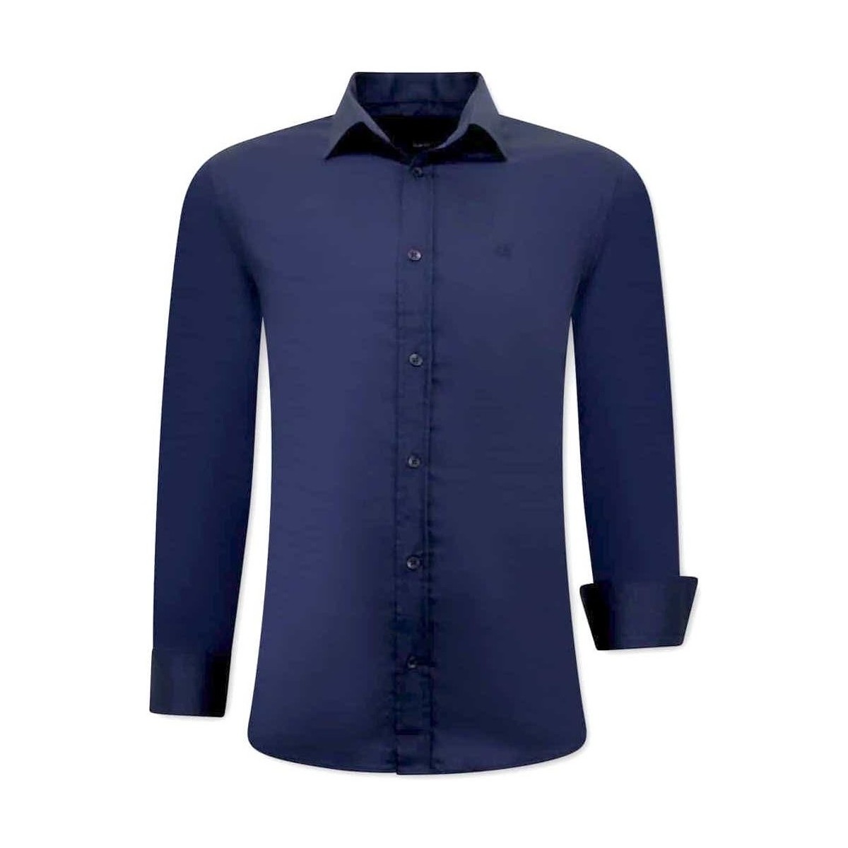Textil Muži Košile s dlouhymi rukávy Tony Backer 115180421 Modrá