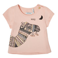 Textil Dívčí Trička s krátkým rukávem Ikks XS10100-32 Růžová