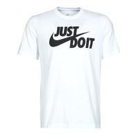 Textil Muži Trička s krátkým rukávem Nike NSTEE JUST DO IT SWOOSH Bílá / Černá