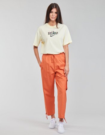 Textil Ženy Teplákové kalhoty Nike NSICN CLASH PANT CANVAS HR Hnědá / Oranžová