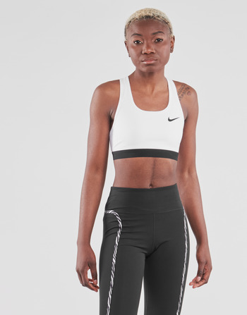 Textil Ženy Sportovní podprsenky Nike DF SWSH BAND NONPDED BRA Bílá / Černá