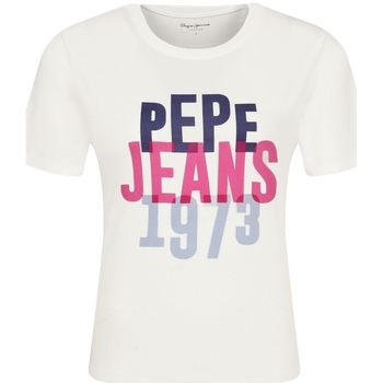 Textil Ženy Trička s krátkým rukávem Pepe jeans PL504509 Bílá
