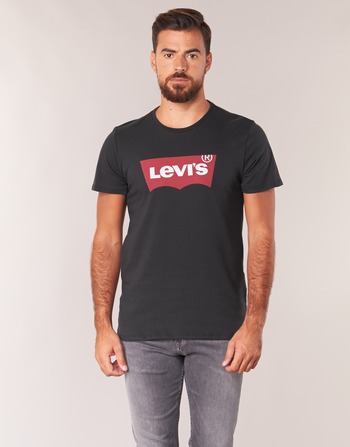 Textil Muži Trička s dlouhými rukávy Levi's GRAPHIC SET IN Černá
