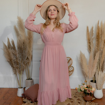 Textil Ženy Společenské šaty Céleste COLOMBE Růžová