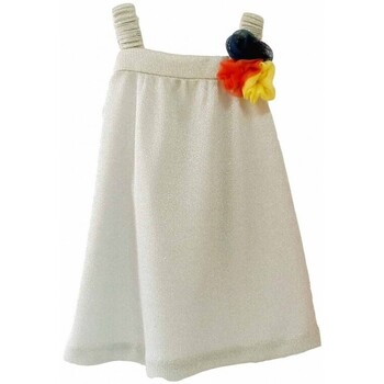 Textil Dívčí Šaty Dbb' dBb' G116 Blanco Bílá