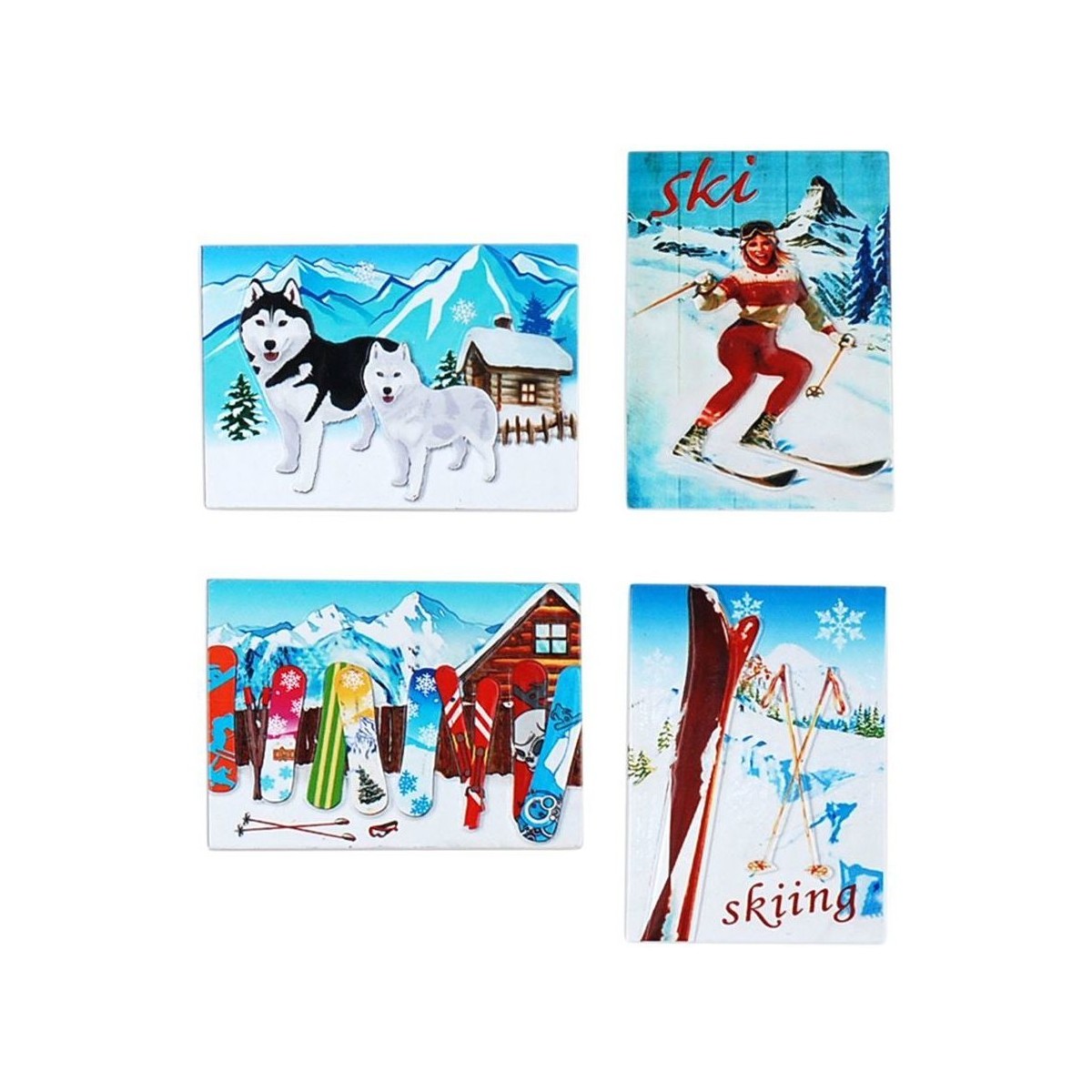 Bydlení Sošky a figurky Signes Grimalt Magnetický Sníh Set 4 U           
