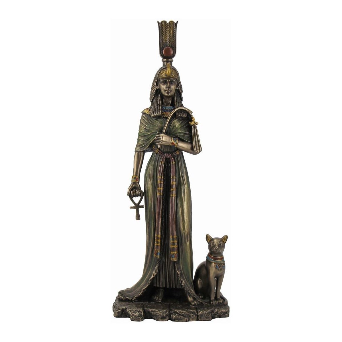 Bydlení Sošky a figurky Signes Grimalt Královna Egyptská Nefertitida Zlatá