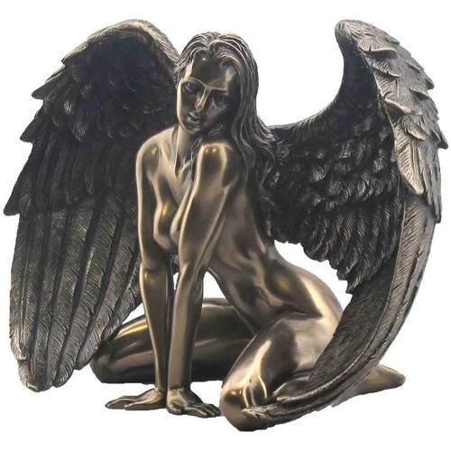 Bydlení Sošky a figurky Signes Grimalt Nahý Anděl Žena Zlatá