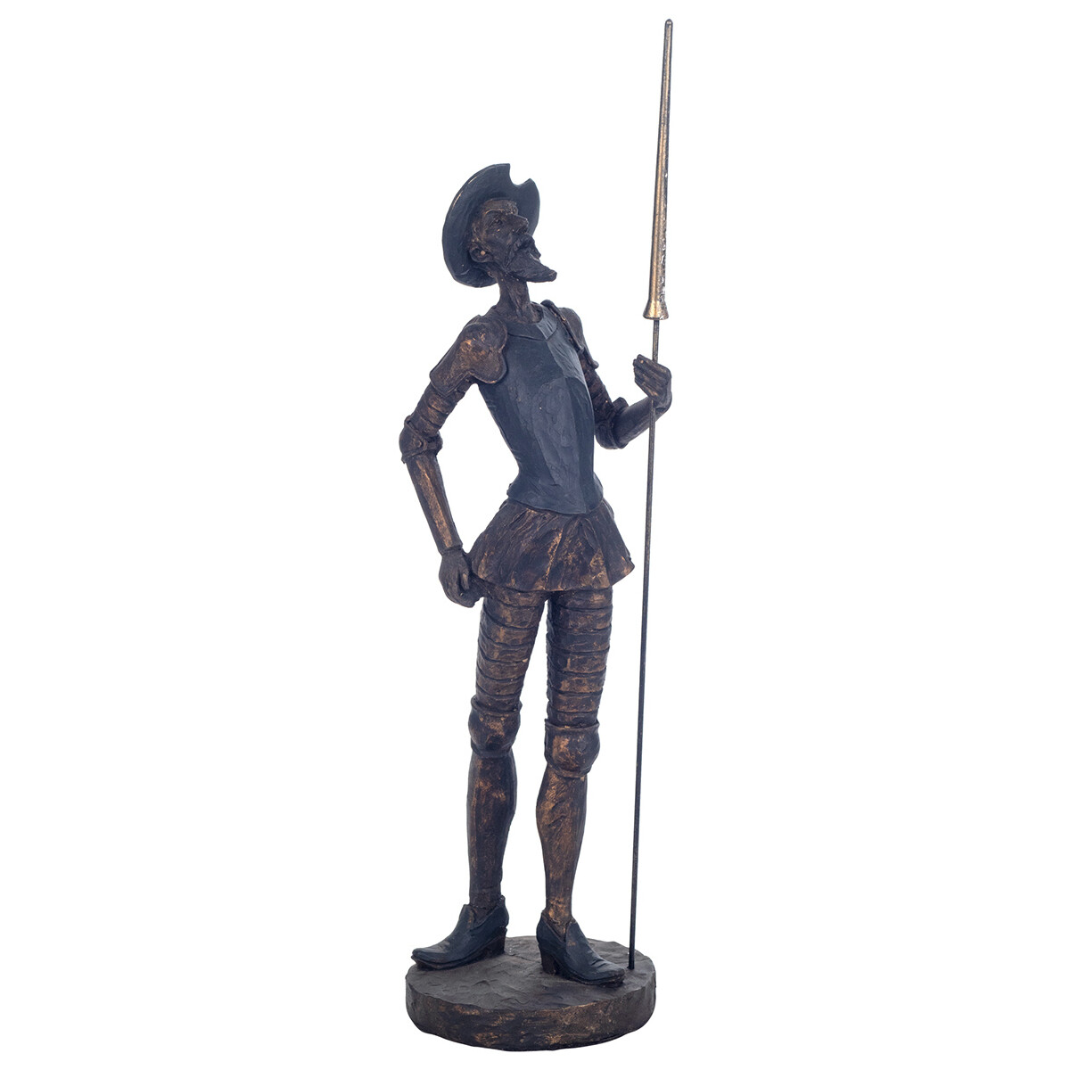 Bydlení Sošky a figurky Signes Grimalt Don Quijote Standing. Zlatá