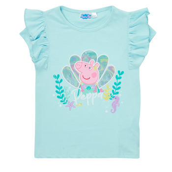 Textil Dívčí Trička s krátkým rukávem TEAM HEROES  PEPPA PIG TEE Modrá