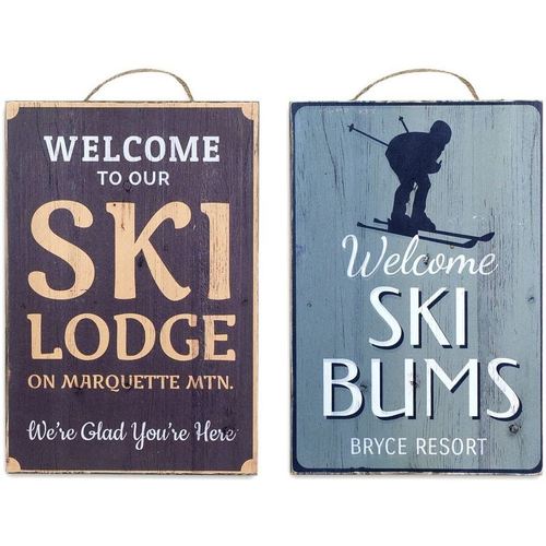 Bydlení Sošky a figurky Signes Grimalt Nástěnná Deska Ski Set 2 U           