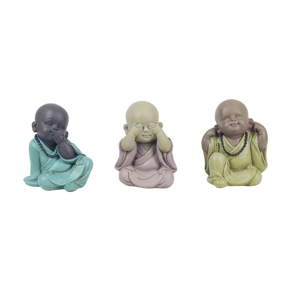 Bydlení Sošky a figurky Signes Grimalt Buddha Nevidí, Hej, Mluví 3U           