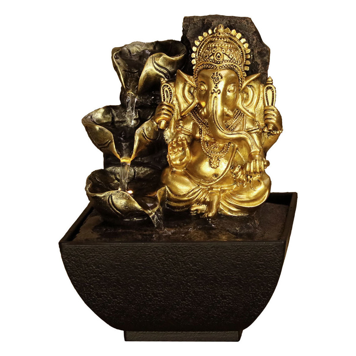 Bydlení Sošky a figurky Signes Grimalt Fuente Ganesha. Zlatá
