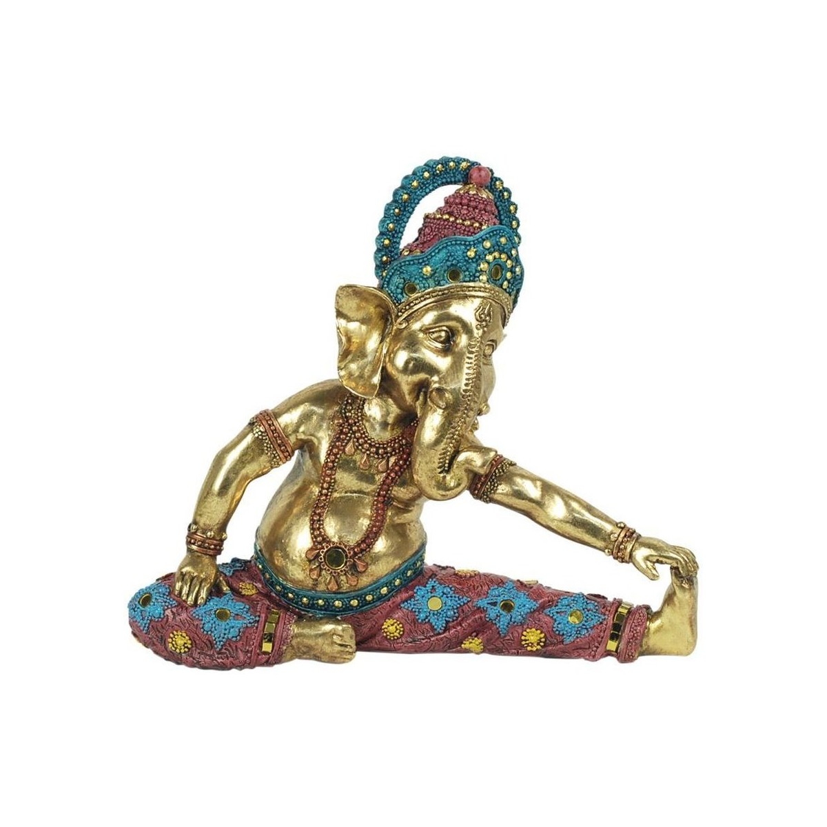 Bydlení Sošky a figurky Signes Grimalt Postava Ganesha Jóga. Zlatá