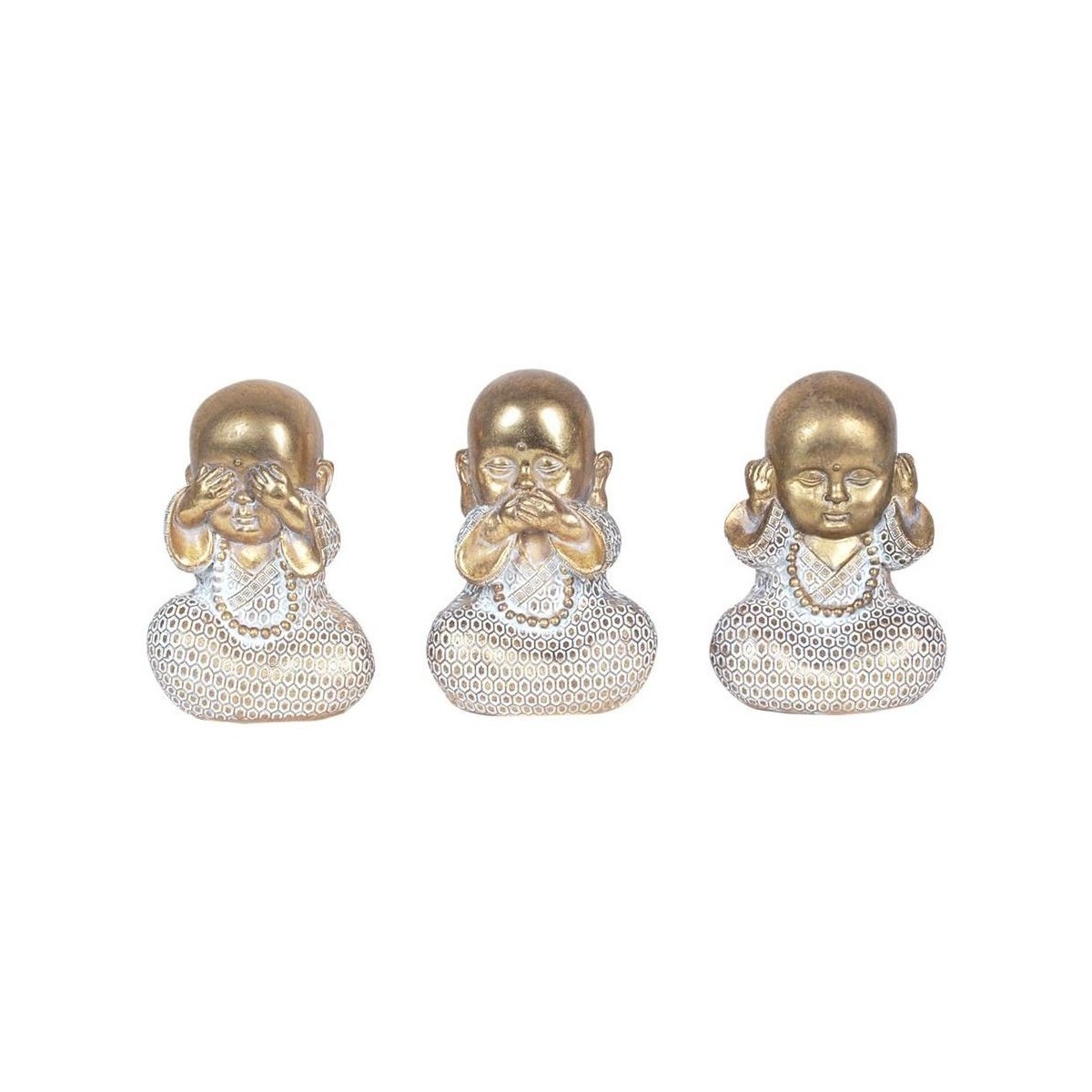 Bydlení Sošky a figurky Signes Grimalt Obrázek Buddhy Set 3 U Bílá