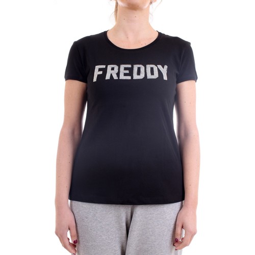 Textil Ženy Trička s krátkým rukávem Freddy S1WCLT1 Černá