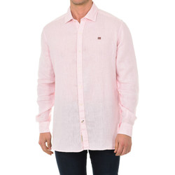 Textil Muži Košile s dlouhymi rukávy Napapijri NP000IL7P-841 Růžová
