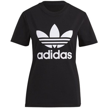 Textil Ženy Trička s krátkým rukávem adidas Originals Trefoil Tee Bílé, Černé