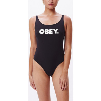Textil Ženy jednodílné plavky Obey bold 3 Černá