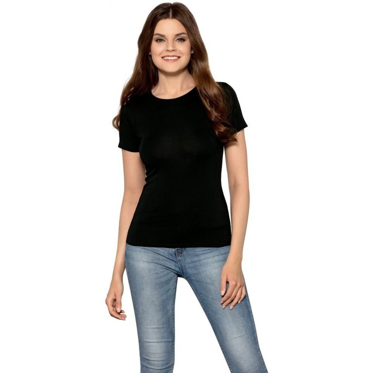 Textil Ženy Trička s krátkým rukávem Babell Dámské tričko Claudia black 