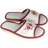 Boty Ženy Papuče John-C Dámske bielo-červené papuče MALVINA Červená