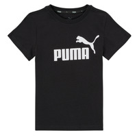 Textil Chlapecké Trička s krátkým rukávem Puma ESSENTIAL LOGO TEE Černá