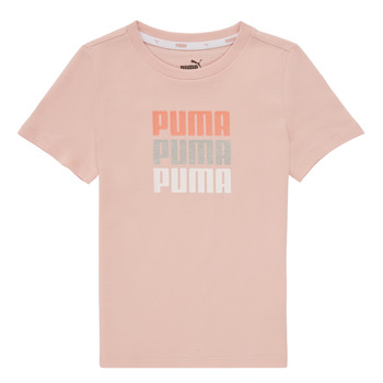 Textil Dívčí Trička s krátkým rukávem Puma ALPHA TEE Růžová