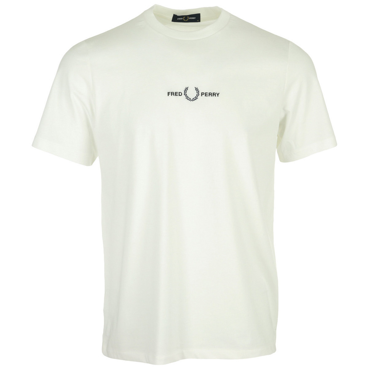 Textil Muži Trička s krátkým rukávem Fred Perry Embroidered T-Shirt Béžová