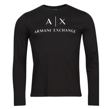 Textil Muži Trička s dlouhými rukávy Armani Exchange 8NZTCH Černá