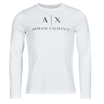 Textil Muži Trička s dlouhými rukávy Armani Exchange 8NZTCH Bílá