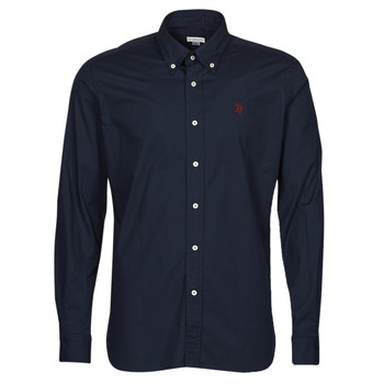 Textil Muži Košile s dlouhymi rukávy U.S Polo Assn. DIRK 51371 EH03 Tmavě modrá