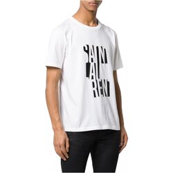 Textil Muži Trička s krátkým rukávem Yves Saint Laurent BMK577121 Bílá