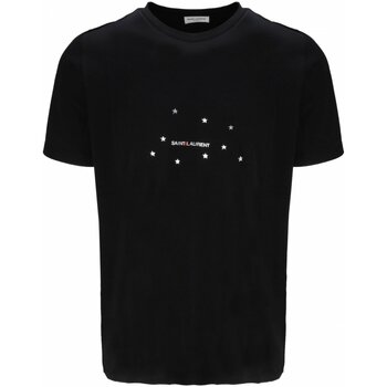 Textil Muži Trička s krátkým rukávem Yves Saint Laurent BMK577087 Černá