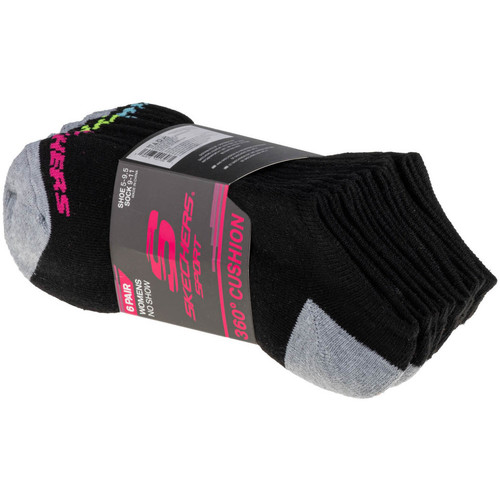 Spodní prádlo Chlapecké Sportovní ponožky  Skechers Boys 6pk No Show Socks Černá